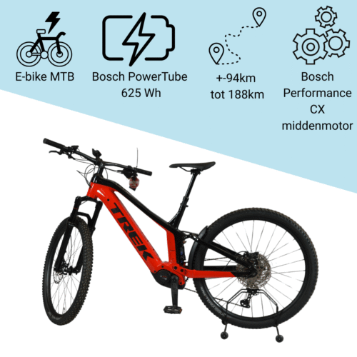 trek powerfly fs 7 gen 2 radioactive red/trek black 29" e mtb